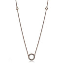 Gold Necklace For Women LO3846 Rose Gold Brass Necklace with AAA Grade CZ