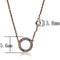 Gold Necklace For Women LO3846 Rose Gold Brass Necklace with AAA Grade CZ