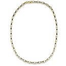 Gold Necklace For Women LO4123 Gold Brass Necklace with AAA Grade CZ