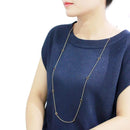 Gold Necklace LO4702 Gold Brass Necklace with AAA Grade CZ in Garnet