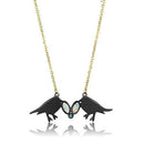 Gold Necklace TK2895 Gold+ - Stainless Steel Necklace with Semi-Precious