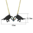Gold Necklace TK2895 Gold+ - Stainless Steel Necklace with Semi-Precious