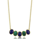 Gold Necklace TK2911 Gold - Stainless Steel Necklace with Precious Stone