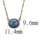 Gold Necklace TK3287 Gold - Stainless Steel Necklace with Precious Stone