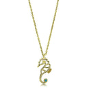 Gold Necklace TK3296 Gold - Stainless Steel Necklace with Top Grade Crystal