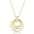 Gold Necklace TS601 Gold 925 Sterling Silver Necklace with AAA Grade CZ