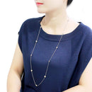 Necklace LO4703 Imitation Rhodium Brass Necklace with AAA Grade CZ