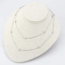 Necklace LO4704 Rhodium Brass Necklace with AAA Grade CZ