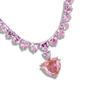 Silver Necklaces Necklace LO4705 Rhodium Brass Necklace with AAA Grade CZ in Rose Alamode Fashion Jewelry Outlet