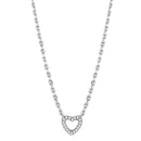 Necklaces For Women 3W413 Rhodium Brass Necklace with AAA Grade CZ