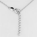 Necklaces For Women 3W413 Rhodium Brass Necklace with AAA Grade CZ