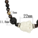 Silver Necklaces Pandora Necklace LO3814 Ruthenium Brass Necklace with Synthetic Alamode Fashion Jewelry Outlet