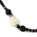 Silver Necklaces Pandora Necklace LO3814 Ruthenium Brass Necklace with Synthetic Alamode Fashion Jewelry Outlet
