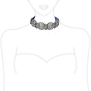 Silver Necklaces Pandora Necklace LO4206 TIN Cobalt Black Brass Necklace with AAA Grade CZ Alamode Fashion Jewelry Outlet