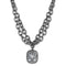Silver Necklaces Pandora Necklace LO4207 TIN Cobalt Black Brass Necklace with AAA Grade CZ Alamode Fashion Jewelry Outlet