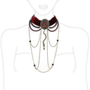 Silver Necklaces Pandora Necklace LO4212 Antique Copper Brass Necklace in Smoked Quartz Alamode Fashion Jewelry Outlet