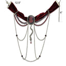 Silver Necklaces Pandora Necklace LO4212 Antique Copper Brass Necklace in Smoked Quartz Alamode Fashion Jewelry Outlet