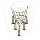 Silver Necklaces Pandora Necklace LO4213 Antique Copper Brass Necklace in Red Series Alamode Fashion Jewelry Outlet