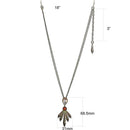 Silver Necklaces Pandora Necklace LO4216 Antique Copper Brass Necklace with Synthetic Alamode Fashion Jewelry Outlet