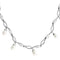 Silver Necklaces Silver Necklace 7X420 Rhodium 925 Sterling Silver Necklace with Synthetic Alamode Fashion Jewelry Outlet