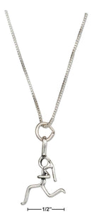 Silver Necklaces Sterling Silver Necklace: 18" Woman Runner Necklace JadeMoghul Inc.