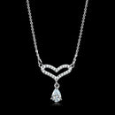 Sterling Silver Necklace TS484 Rhodium 925 Sterling Silver Necklace