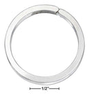 Silver Pins And Accessories Sterling Silver High Polish Plain Split Ring Style Key Ring JadeMoghul Inc.