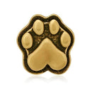 Yellow Bronze Speak To The Paw Paw Print Heart Tie Tack Hat Tack Pin
