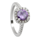 silver plated Plated Wedding Rings For Women Square Simulated zircon Jewelry Bague Bijoux Femme Engagement ring Accessories-10-Purple-JadeMoghul Inc.