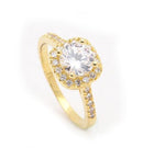 silver plated Plated Wedding Rings For Women Square Simulated zircon Jewelry Bague Bijoux Femme Engagement ring Accessories-10-Yellow-JadeMoghul Inc.