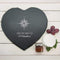 Slate Gifts & Accessories Cheese Board Ideas Romantic Compass Heart Slate Cheese Board Treat Gifts