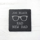 Slate Gifts & Accessories Keepsake Frames Rad New Dad Square Slate Keepsake Treat Gifts