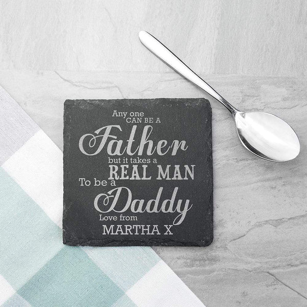 Slate Gifts & Accessories Keepsake Frames Takes a Real Man to be Daddy Slate Keepsake Treat Gifts
