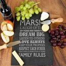 Slate Gifts & Accessories Personalised Large Family Rules Slate Board Treat Gifts