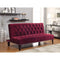 Traditional Style Sofa Bed, Red