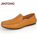 Slip-On Men Loafers / Genuine Leather Flats-huang se-5-JadeMoghul Inc.