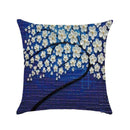 Sofa Waist Flower Cotton Linen Pillow Cushion Case Throw Pillow Shell Square Living Room Decor JadeMoghul Inc. 