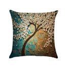 Sofa Waist Flower Cotton Linen Pillow Cushion Case Throw Pillow Shell Square Living Room Decor JadeMoghul Inc.