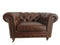 Sofas Modern Leather Sofa - 36" X 44" X 30" Brown Leather Sofa 1 Places HomeRoots