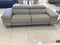 Sofas Modern Leather Sofa - 95" X 43" X 30" Light Gray Leather Sofa Bed HomeRoots