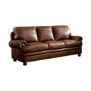 Sofas Reinhardt Transitional Style Sofa, Brown Benzara