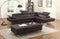 Sofas Sectional Sofa - 124" X 94" X 36" Brown Sectional RAF HomeRoots