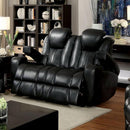 Zaurak Contemporary Style Love Seat, Dark Gray