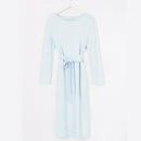 Soft  Blue Belted Women Dress AExp