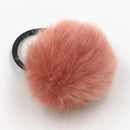 Soft Fur Pom Pom Hair Elastic Tie AExp