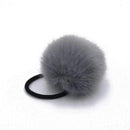 Soft Fur Pom Pom Hair Elastic Tie AExp