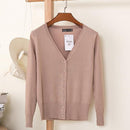 Solid Color Women Knitted Cardigan-Camel-XXL-JadeMoghul Inc.