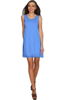 Solid Periwinkle Blue Sanibel Empire Babydoll Dress - Women Sanibel Empire Waist Dress