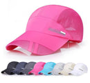 Sport running caps Adjustable outdoor visor cap summer sun hat breathable mesh hat Baseball mesh caps-as photo-One Size-JadeMoghul Inc.