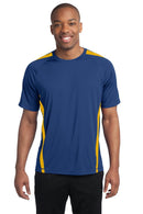 Sport-Tek Colorblock PosiCharge Competitor Tee. ST351-Activewear-True Royal/ Gold-4XL-JadeMoghul Inc.